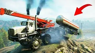 FLYING TANKER?!?! - SnowRunner