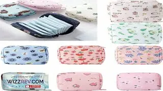 5pcs Sanitary Napkin Storage Bag With Zipper Portable Tampon Bag Small