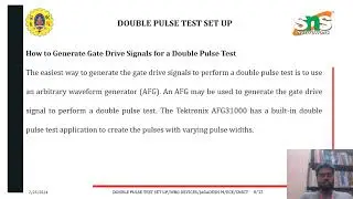 DT based Double Pulse test set up | WBG