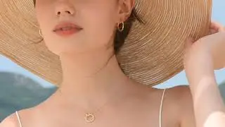 SLEAF Minimalist Jewelry - Interlocking Circle Necklace