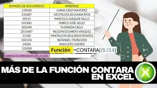MAS DE LA FUNCION CONTARA EN EXCEL.