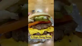American Tries Hong Kong Five Guys #shorts