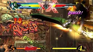 ULTIMATE MARVEL VS. CAPCOM 3 Doom Footdive jumps