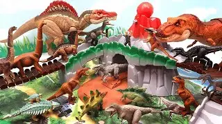 Dinosaur Volcano Adventure With Owen! Jurassic World Dinosaur In Volcano Island 볼케이노 공룡