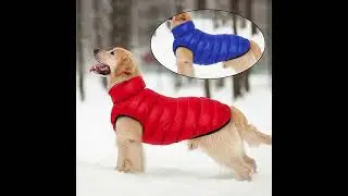 Warm Winter Dog Clothes Vest Reversible Jacket Coat 3 Layer Thick Waterproof Outfit for Small Large