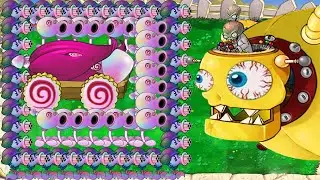 Hypno Gatling Pea X Hypno Cannon x Hypno Plants vs Giga Dr.Zomboss - Plants vs Zombies Hack