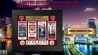 Florida Panthers win Back to Back Stanley Cups! Get limited edition memorabilia now!