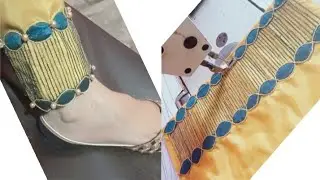 Beautiful unique Cutwork Trouser Bottom Design Cutting and Stiching By Farah Dresses Work Creation