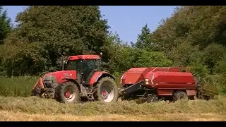 McCormick MTX 165 and Case IH 540 baler