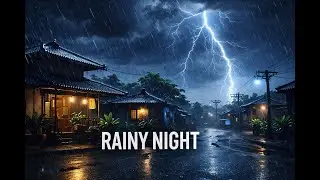 🌧️ Rainy Night Soft Street Rain Ambience | Insomnia Relief Sleep Sounds USA | Rain Ambience #rain
