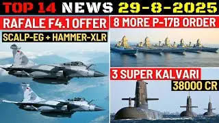 Indian Defence Updates : Rafale 4.1 Big Offer,SCALP-EG Offer,8 P-17B Frigates Deal,3 Super Kalvari