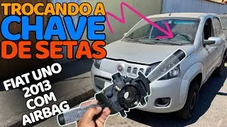 Como trocar a chave de setas do Fiat uno ano 2013 com airbag