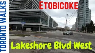 Toronto Walk | Lakeshore Blvd West in Etobicoke  | Downtown Toronto 4K Walking Tour | Canada Walks