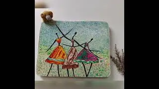 Reuse of old laminated photo frame 🖼️ #shorts #craft #diy #glasspainting