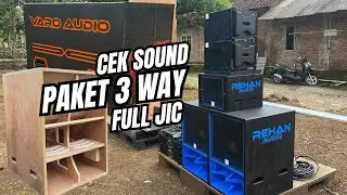 PAKET SOUND 3 WAY SUB 12 INCH FULL JIC BUKAN UNTUK KAUM MENDANG MENDING