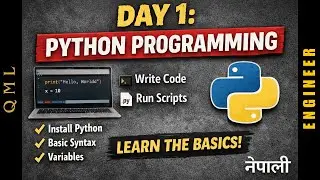 Python Programming in Nepali | Day 1 | Introduction, Installation & Basics | QML Engineer