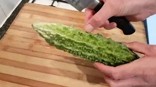 How I Prepare Bitter Gourd/ Karela for Cooking - Steven Heap