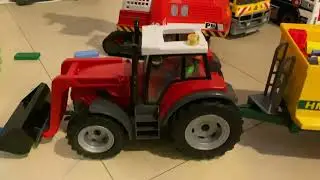 playmobil construction , cargo , cargo ship , cargo crane , lorry , roadwork lorry , review , play 