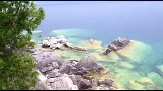 Documentary video of Sea Caves on Georgian Bay (Natural history of the Niagara Escarpment)