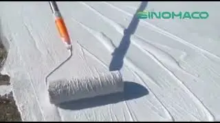 White acrylic coating for roofing waterproofing construction