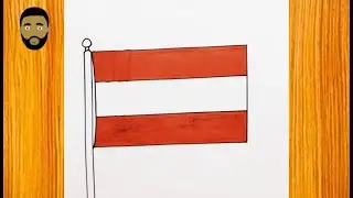 HOW TO DRAW FLAG OF AUSTRIA