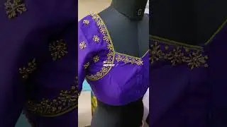 Mysore silk trending blouse designs#aariwork #shorts
