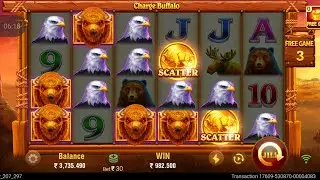I got big win in charge Buffalo slots🎰🎰