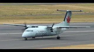 Air Canada Express DeHavilland DHC-8-300 [C-FMDW] landing in PDX