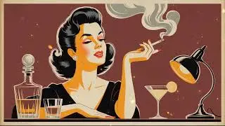 Vintage Winter Jazz Bar ❄️ 1940s Cozy Nostalgic Jazz for Relax, Study & Coffee Time