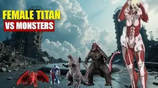 Female Titan vs Giant Monsters | 3D Monsters Size Comparison 2025