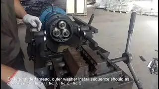 Operation video of steel bar threading machine