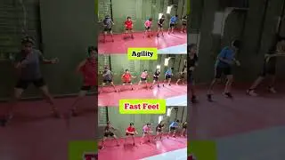 Fast Feet 🔥 Agility #shorts #badminton #fitness #exercise #agility