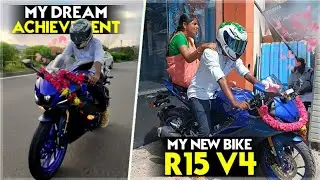 MY NEW BIKE R15 V4 🔥 MY DREAM BIKE 💙 | MY FIRST ACHIEVEMENT