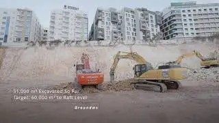 51,000 m&sup3; Excavated! Business Tower 2 Taking Shape at Muscat Hills