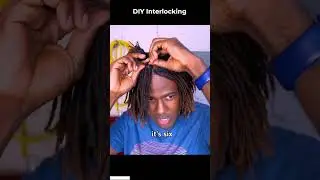 DIY Interlocking #microlocs #locs #sisterlocks #interlocs