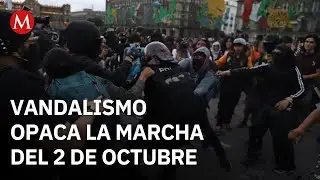 Resumen marcha 2 de octubre: Agresiones a policías, robo a joyerías y minuto de silencio en la Corte