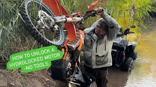 No tools, 5 min, Unlock Hydrolocked Motor