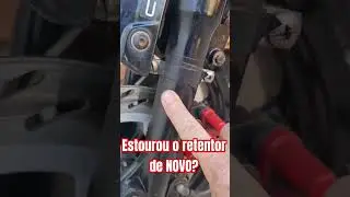 Retentor estourado de novo. #citycom #scooter #sym
