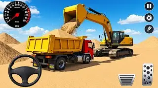 Road Builder Excavator Trucks 3D - Real City Construction Simulator - Android GamePlay