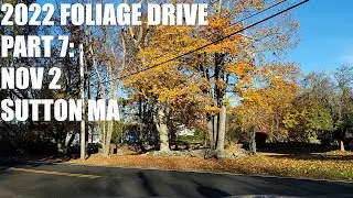 Autumn Foliage Leaves in Sutton Massachusetts 2022 - with Millbury