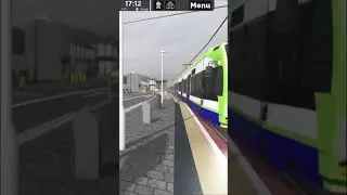 Croydon Tram Arrives at Centrale #roblox #tram #croydon #centro #tramspotting #shorts