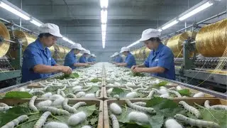 Inside the Silk Factory &ndash; How Silkworms Become Valuable Fabrics   Full Process