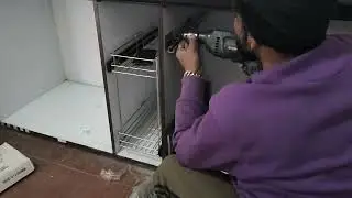 Modular kitchen kaise banate hain// inotech channel ki fitting kaise karen//tandem box ki fitting  