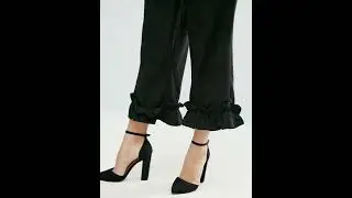 black trousers/Capri designing ideas 2022
