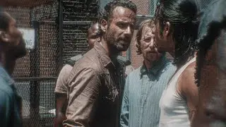 Sc&egrave;ne | Rick Grimes menace de tuer les Prisonnier - The Walking Dead | UPSCALE 4K ULTRA