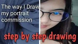 Drawing portrait commission on Oslo paper