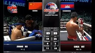 CHEA VIT (KHMER) VS ZHANG HU (CHINA) || KUN KHMER 2018 || THE GLOBAL FIGHT 10/05/2018