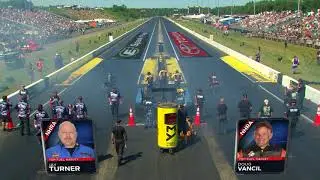 2018 New England Nationals Top Fuel Harley winner Doug Vancil