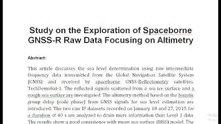 Study on the Exploration of Spaceborne GNSS R Raw Data Focusing on Altimetry