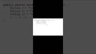 == and equals() in java Part 2 | equals() vs == operator in java | Difference between == & equals()